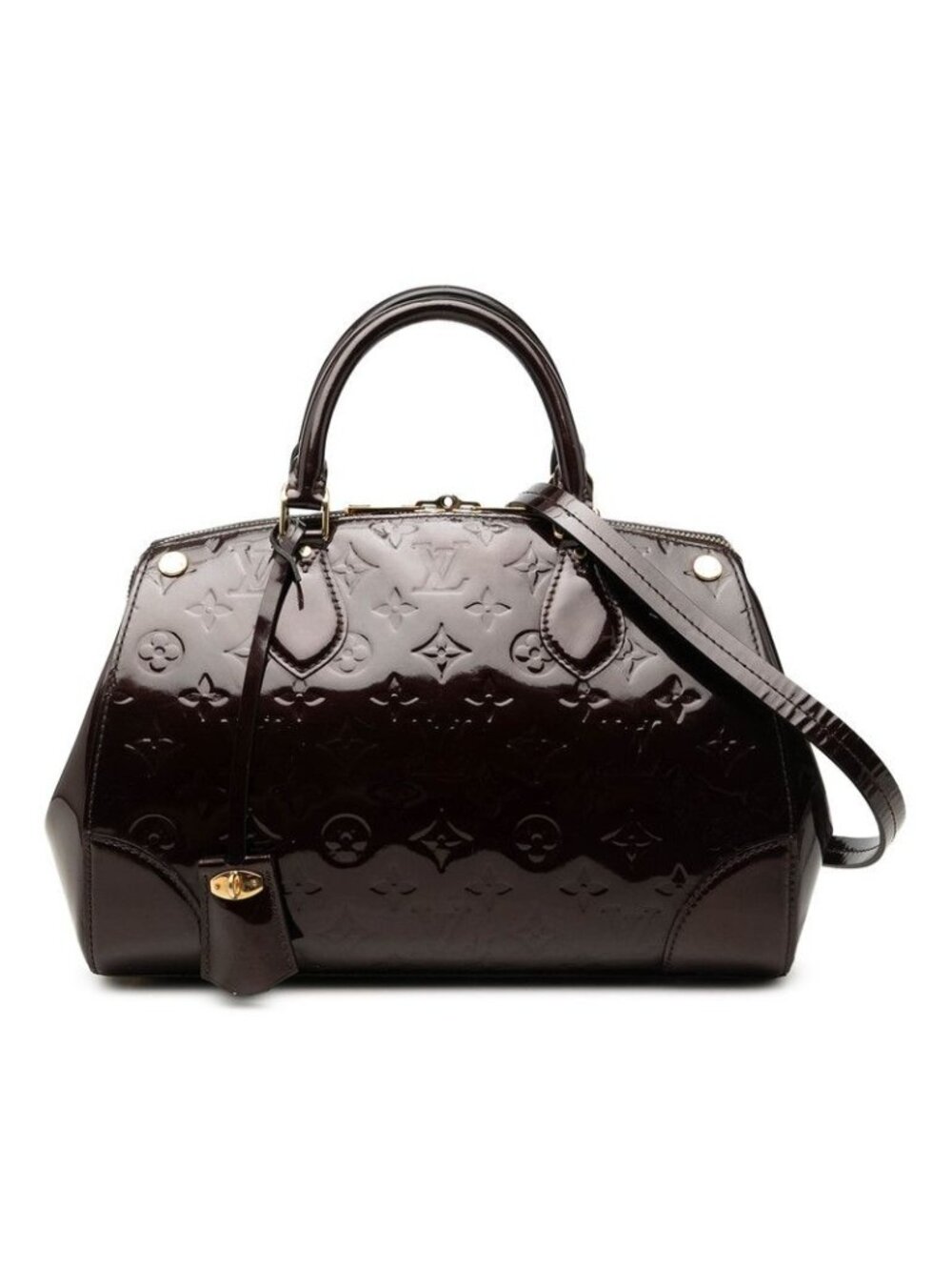 Louis Vuitton Monogram Vernis Santa Monica 2-Way Shoulder Bag Amarante Purple